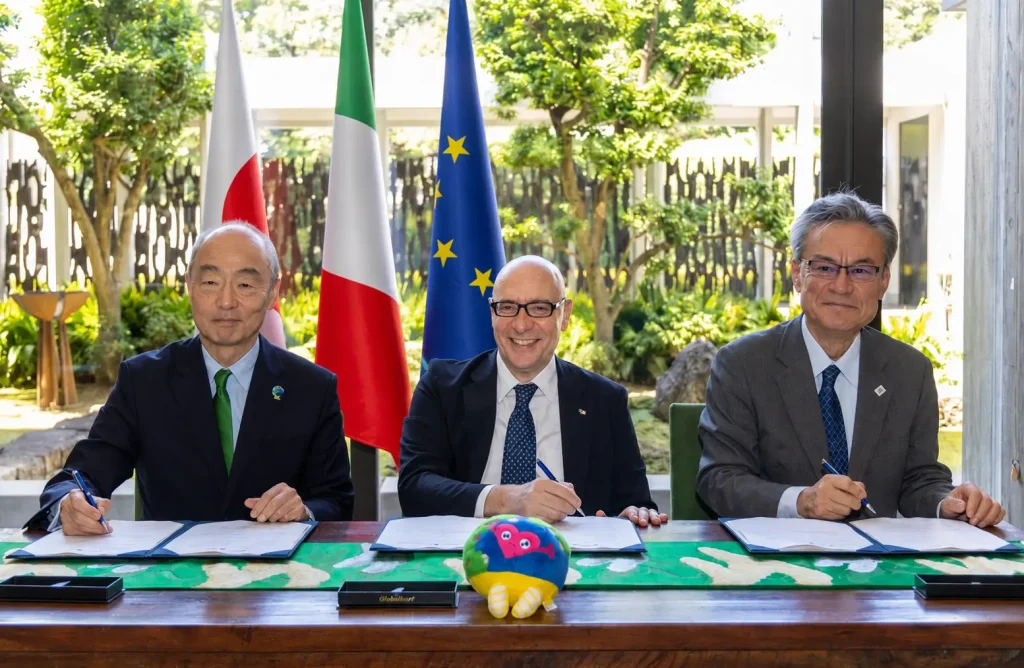 イタリアとGREEN×EXPO 2027の公式参加契約調印式