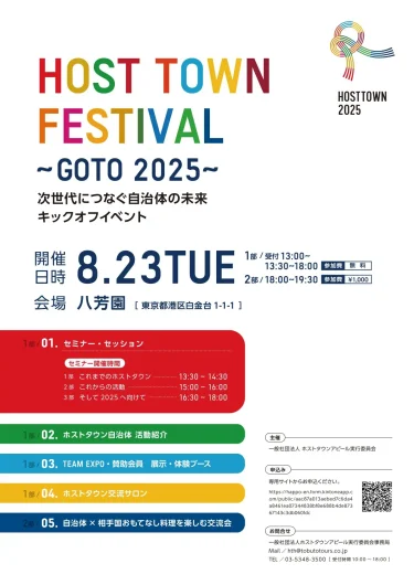 ～GO TO 2025～ HOST TOWN FESTIVAL 2022!!（2022.8.25＠八芳園）