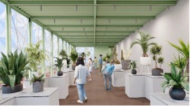 屋内出展施設の建物イメージ