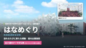 当サイトの記事「屋内出展施設「はなめぐり」」のアイキャッチ