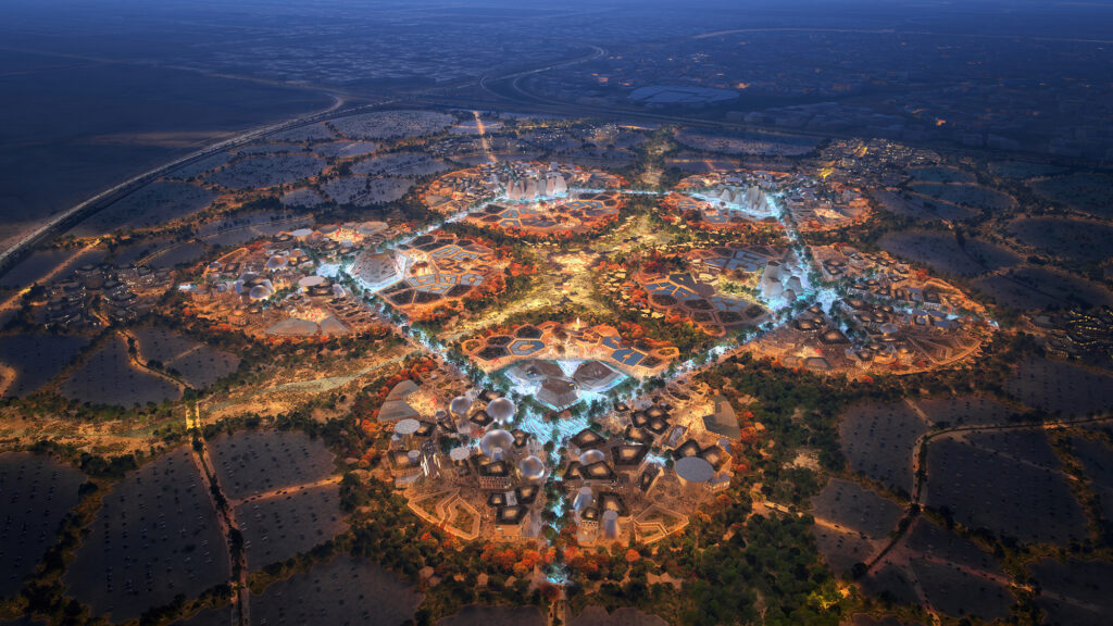 2030年リヤド万博の会場マスタープランイメージ