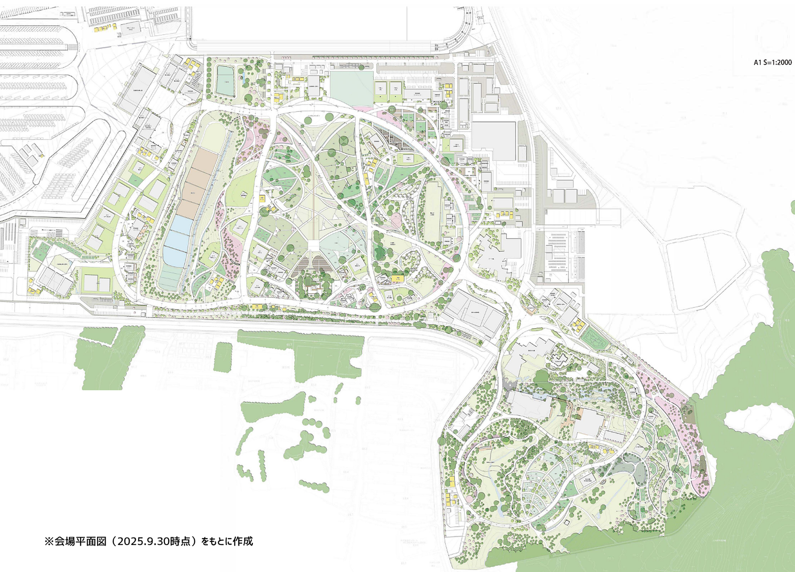 GREEN×EXPO 2027 会場全体平面図