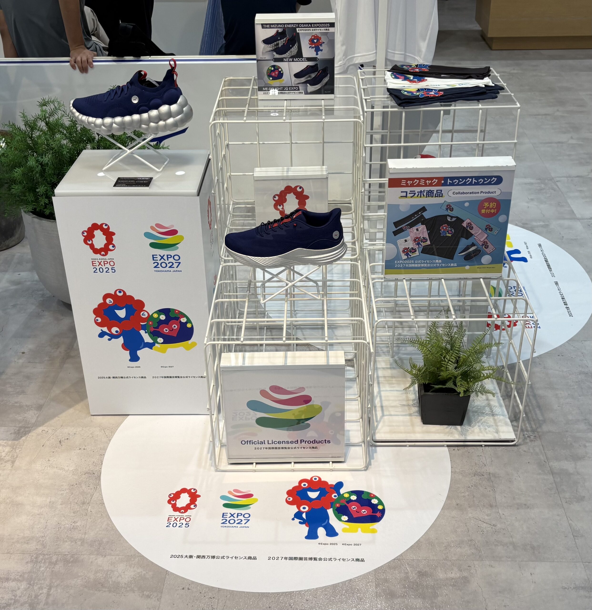 トリプルコラボの展示コーナー