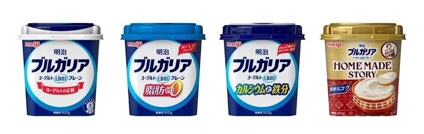 明治ブルガリアヨーグルトLB81(400g)シリーズ4種