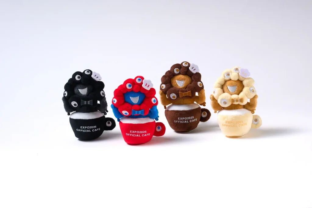 EXPO2025 オフィシャルカフェのカフェマスコット全4種