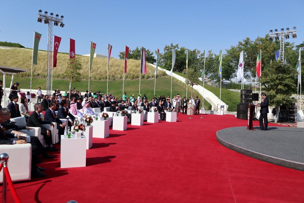 2023年ドーハ国際園芸博覧会のジャパンデーの式典会場