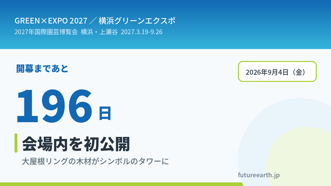 横浜グリーンエクスポまであと196日