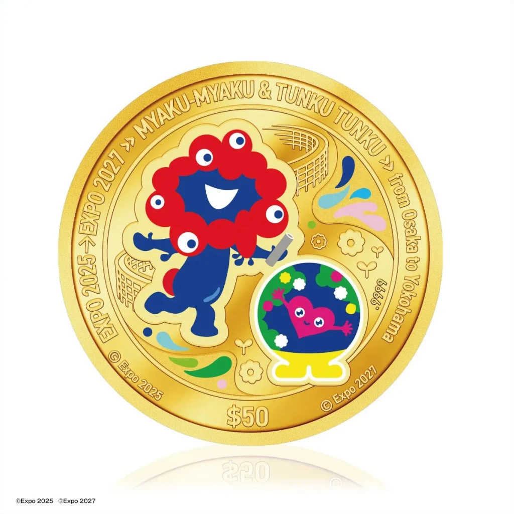 バトンタッチ金貨の貨面