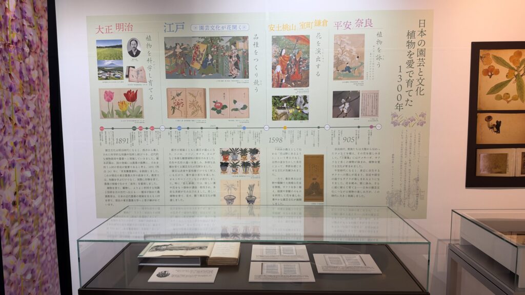 日本の園芸の歴史をたどる展示