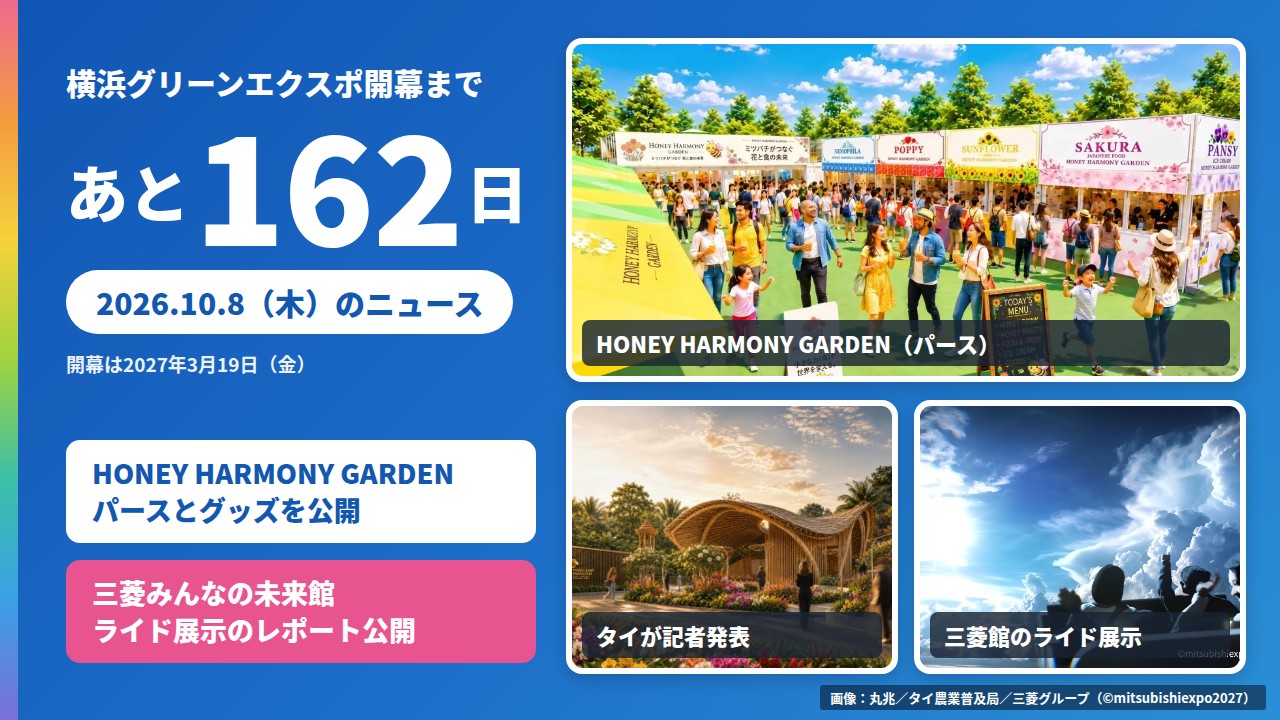 横浜グリーンエクスポまであと162日