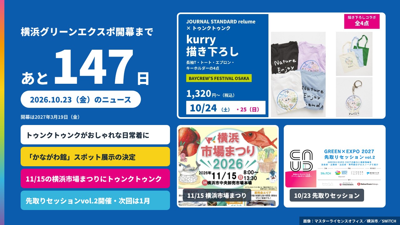 横浜グリーンエクスポまであと147日