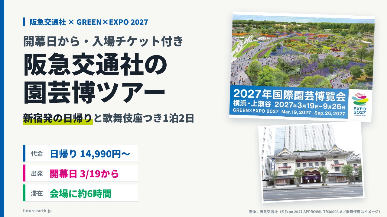 当サイトの記事「阪急交通社の園芸博ツアー」のアイキャッチ